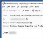 Oszustwo e-mailowe Inquire About Your Product/Service