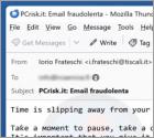 Oszustwo e-mailowe Time Is Slipping Away From Your Grasp
