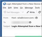 Oszustwo e-mailowe Login From A New Device