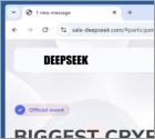 Oszustwo DeepSeek Crypto Giveaway