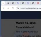 Congratulations! You Have Been Chosen! POP-UP Oszustwo