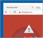 Oszustwo Google Chrome Critical ERROR