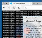Oszustwo POP-UP Windows Malware Detected