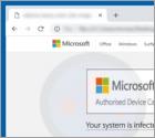 Oszustwo pop-up Microsoft Authorised Device Care