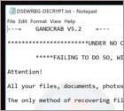 Ransomware GANDCRAB 5.2