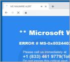 Oszustwo POP-UP ERROR # MS-0x8024402C