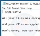 Ransomware SARS-CoV-2