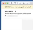 Wirus e-mailowy WeTransfer