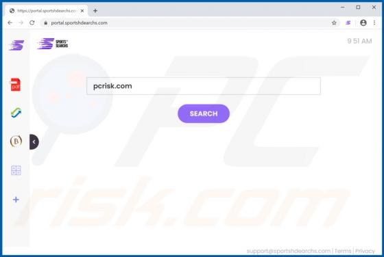 Porywacz przeglądarki SportsHDSearchs