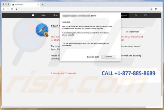 Oszustwo POP-UP ZEUS VIRUS DETECTED !!! (Mac)
