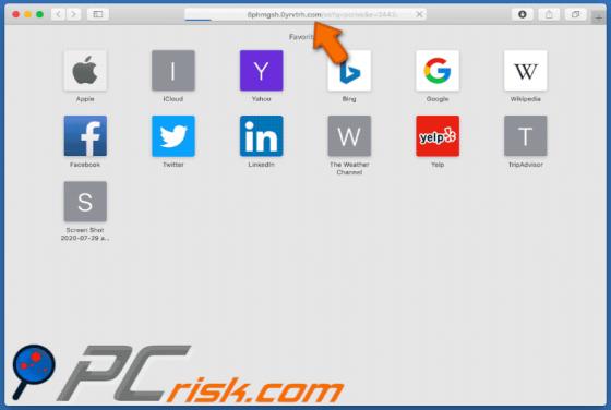 Przekierowanie 0yrvtrh.com (Mac)
