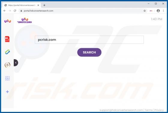 Porywacz przeglądarki HDConverterSearch