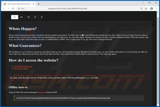 Ransomware Suncrypt