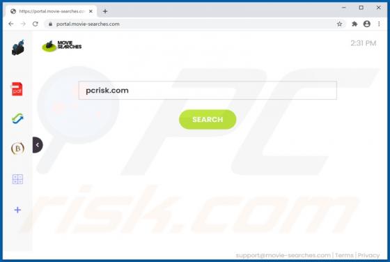 Porywacz przeglądarki MovieSearches