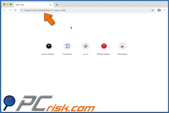 Przekierowanie search.dominantmethod.com (Mac)