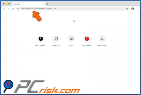 Przekierowanie search.productivebrowser.com (Mac)