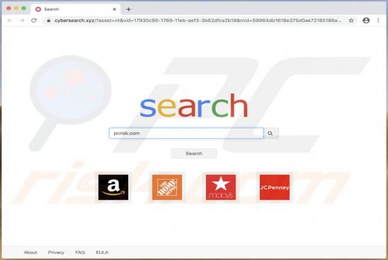 Przekierowanie cybersearch.xyz (Mac)