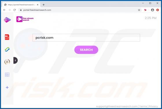 Porywacz przeglądarki FreeStreamSearch