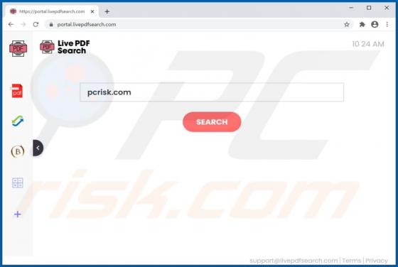 Porywacz przeglądarki LivePDFSearch