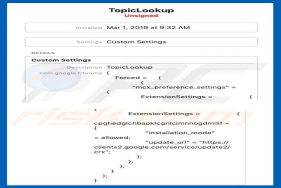 Adware TopicLookup (Mac)