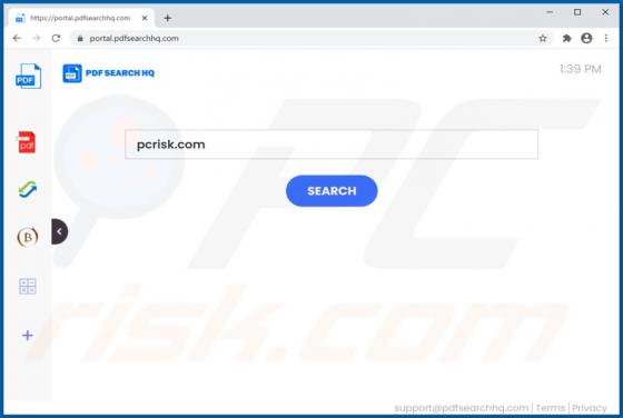 Porywacz przeglądarki PDFSearchHQ