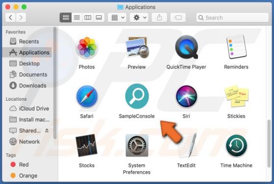 Adware SampleConsole (Mac)