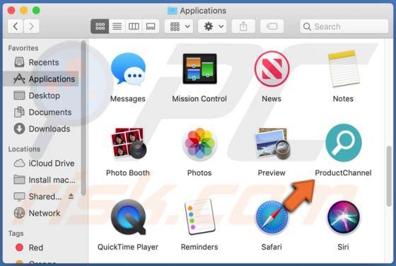 Adware ProductChannel (Mac)
