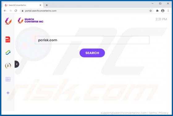 Porywacz przeglądarki SearchConverterInc