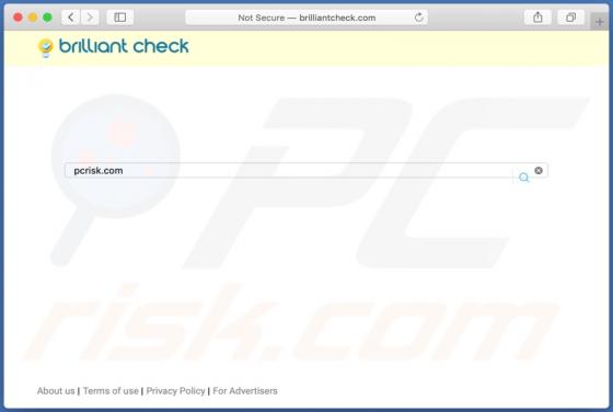 Porywacz przeglądarki Brilliant Check (Mac)