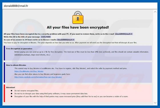Ransomware 888 (Dharma)