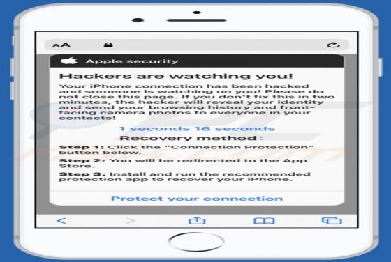 Oszustwo POP-UP Hackers Are Watching You! (Mac)