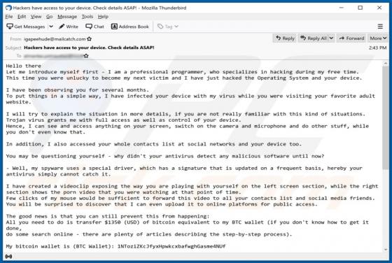 Oszustwo I Am A Professional Programmer Who Specializes In Hacking Email