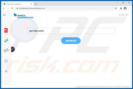 Porywacz przeglądarki SearchConvertersBox