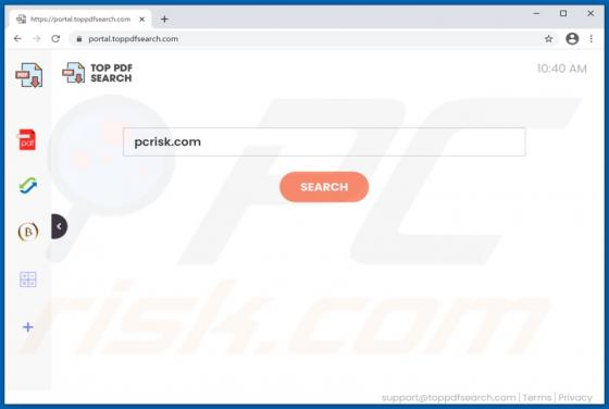 Porywacz przeglądarki TopPDFSearch