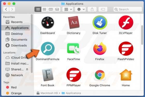 Adware DominantFormula (Mac)