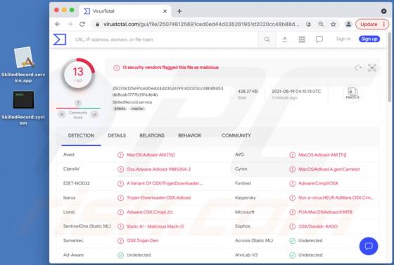 Adware SkilledRecord (Mac)