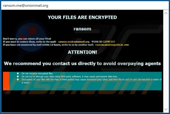 Ransomware RME