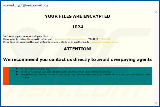 Ransomware Nomad