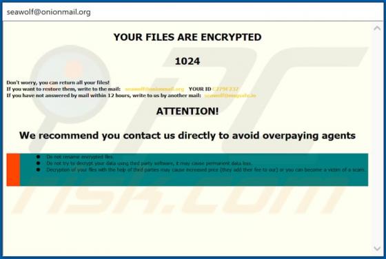 Ransomware WOLF