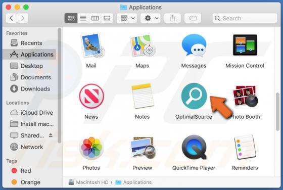 Adware OptimalSource (Mac)
