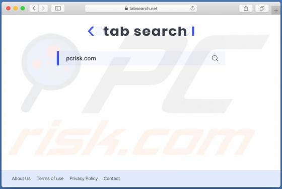 Przekierowanie tabsearch.net (Mac)