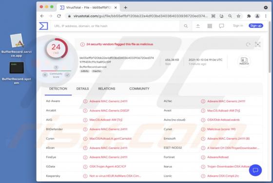 Adware BufferRecord (Mac)