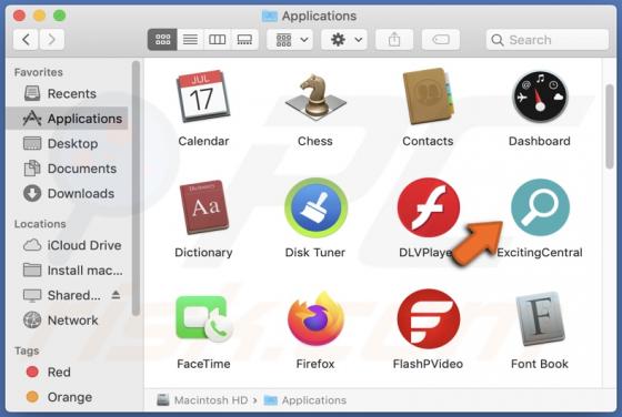 Adware ExcitingCentral (Mac)
