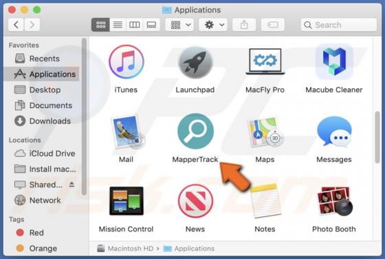 Adware MapperTrack (Mac)