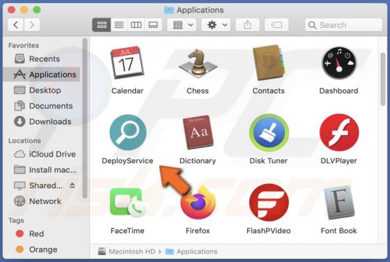 Adware DeployService (Mac)