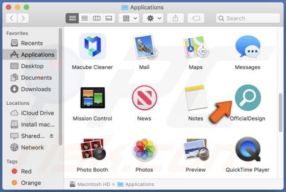 Adware OfficialDesign (Mac)