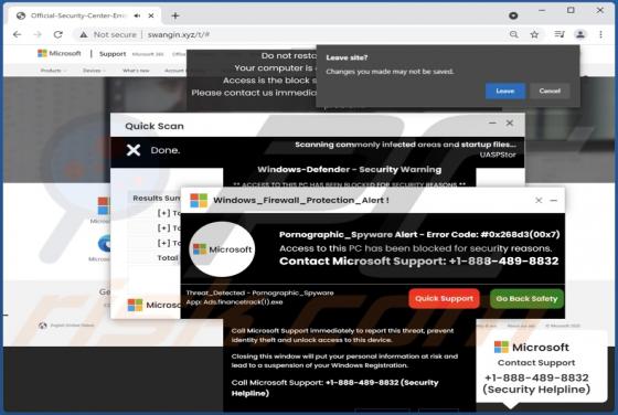Oszustwo POP-UP Windows_Firewall_Protection_Alert