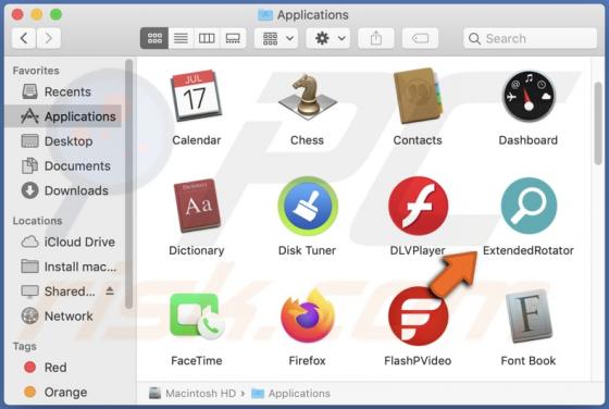 Adware ExtendedRotator (Mac)