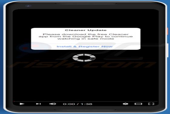Oszustwo POP-UP Cleaner Update (Android)