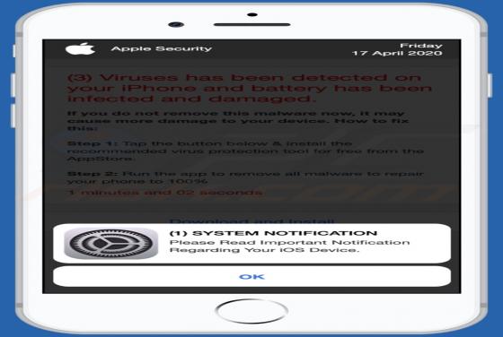 Oszustwo POP-UP (3) Viruses Has Been Detected (Mac)
